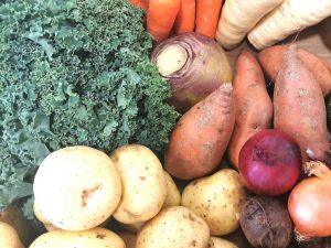 Autumnal vegetable selection box
